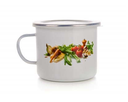 BANQUET Hrnek smaltovaný VEGETABLES 0,9 l