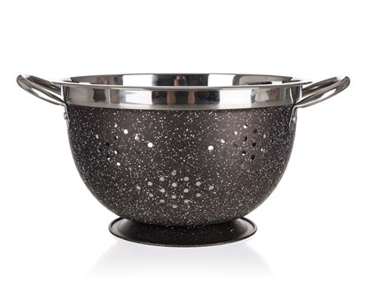 BANQUET Cedník nerezový GRANITE Brown 25,8 x 15 cm