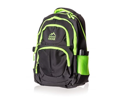 OUTDOOR GEAR Batoh školní SCHOOL, černo-zelený