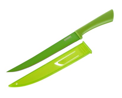 BANQUET Nůž porcovací s nepřilnavým povrchem FLARET Verde 33,5 cm