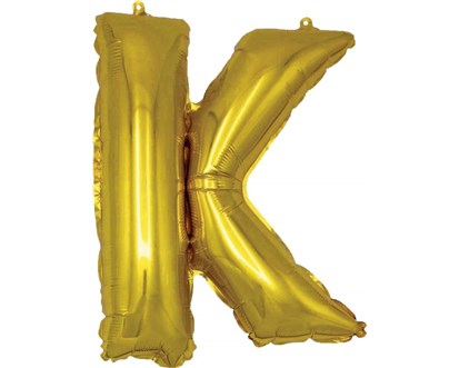 BANQUET Balónek nafukovací foliový písmeno K, MY PARTY, výška 30 cm