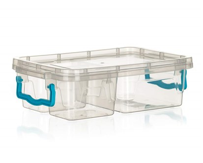 BANQUET Box univerzální dělený GEMA 2x 330 ml + 970 ml, tyrkysový
