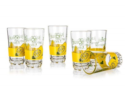 Sada sklenic VALUE LEMON 250 ml, 6 ks