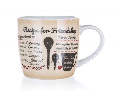 BANQUET Hrnek keramický RECIPE FOR FRIENDSHIP 310 ml