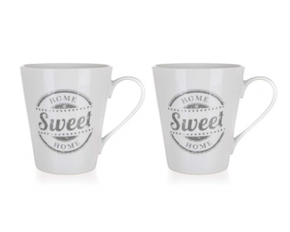 BANQUET Sada keramických hrnků SWEET HOME 330 ml, 2 ks