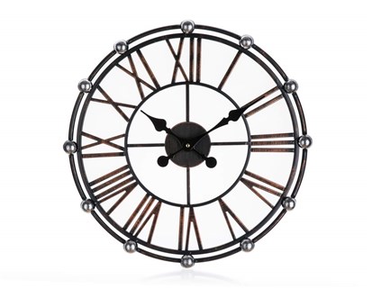 HOME DECOR Hodiny nástěnné BRONZ 50 cm